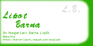lipot barna business card
